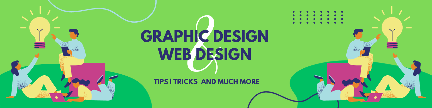 graphic design and web design blog header